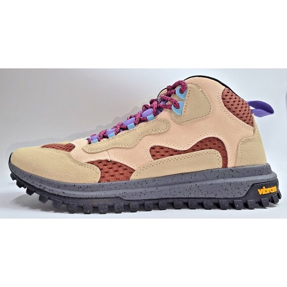 BrandBlack Santa Monica NTPR Hiking Sneakers Beige/Purple/Burgundy Size 11.5 - Picture 2 of 11